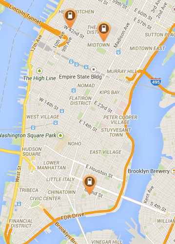Fast chargers in NYC (plugshare.com)