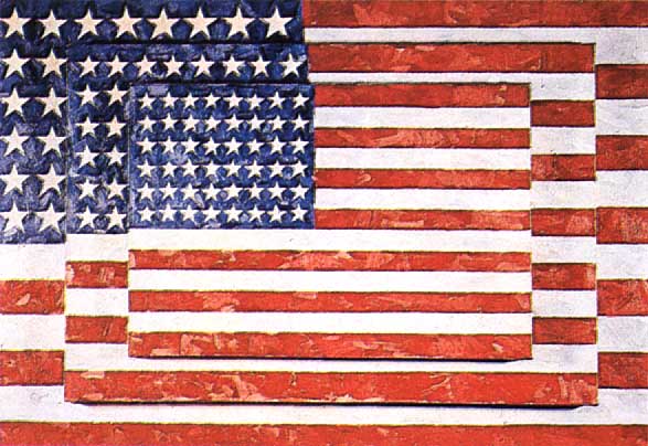 Jasper Johns, "3 Flags" (1958); Whitney Museum
