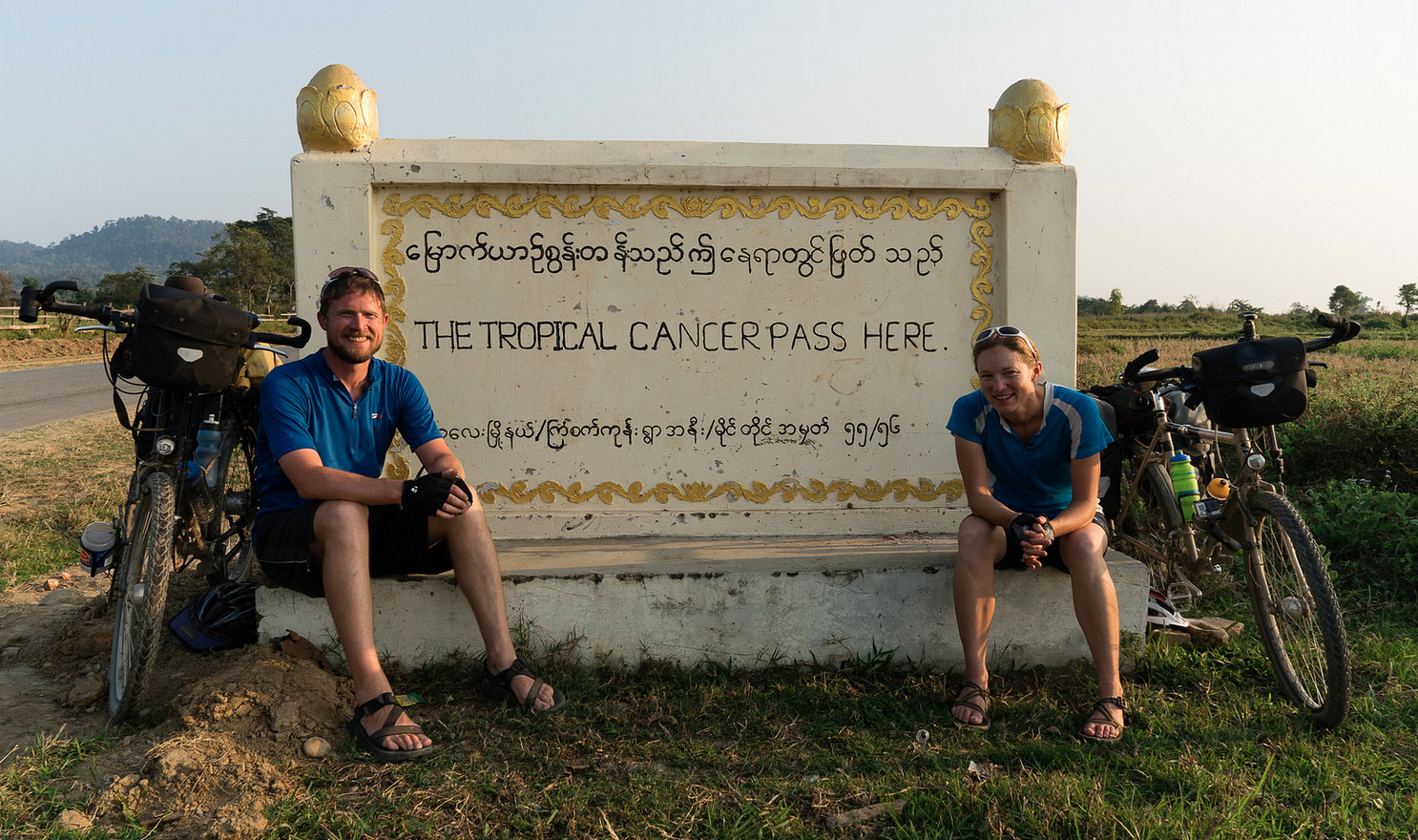 David Kroodsma and Lindsey Fransen in Myanmar, towards last leg of their Asia trip. (Photo: David Kroodsma)