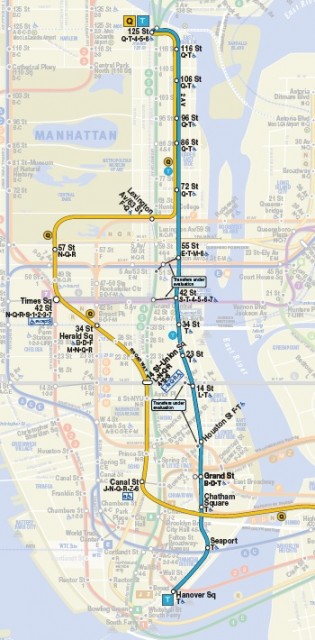 T Train map