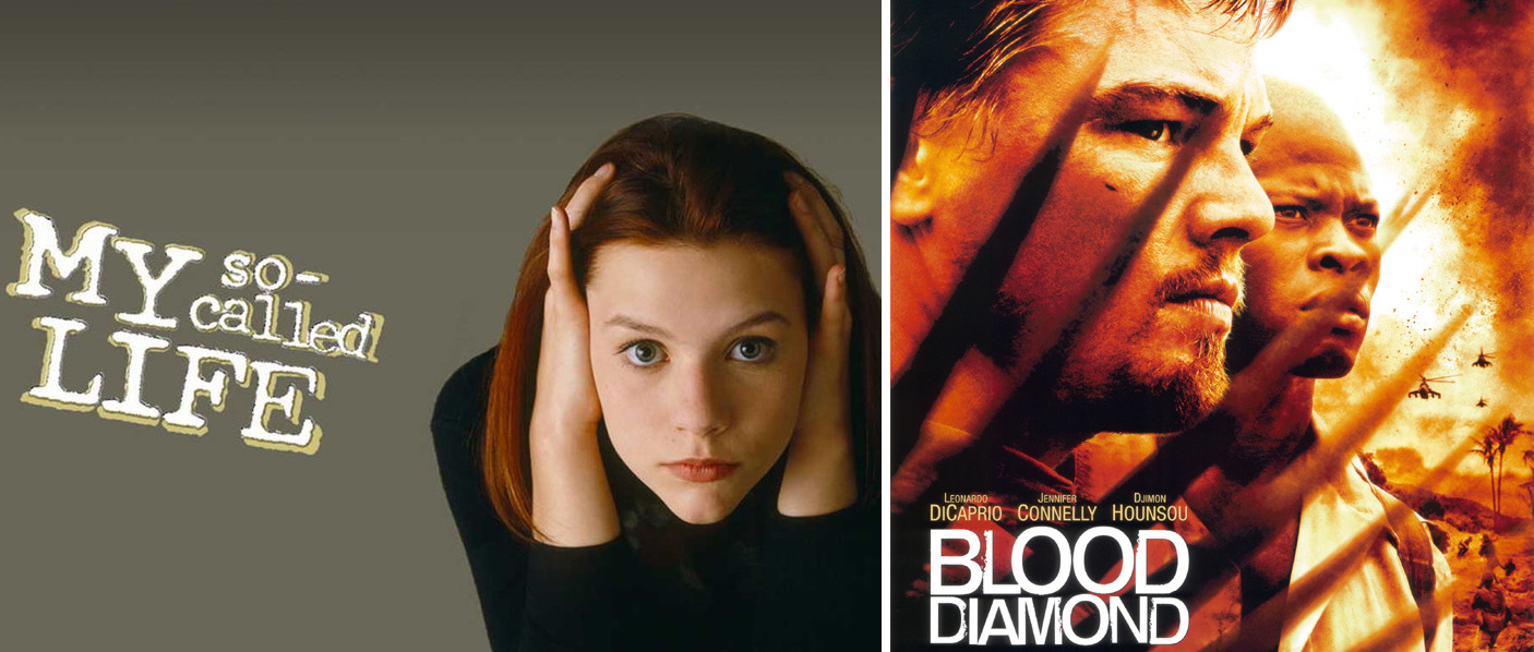 The TV show "My So-Called Life" (Claire Danes) and the film "Blood Diamond" (Leonardo DiCaprio) are two projects Herskovitz has produced.