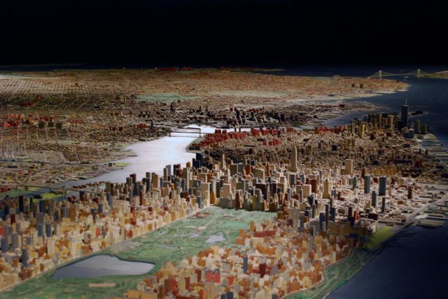 The Panorama of the City of New York, a model built by Robert Moses for the 1964 New York World's Fair; at the Queens Museum (Photo: Queens Museum)